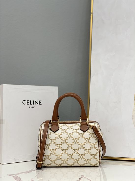 Celine TRIOMPHE CANVAS Boston Bag 197582