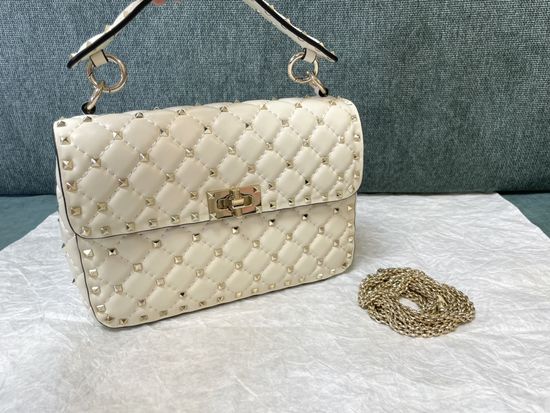 Valentino Classic Studded Lambskin Handbag 0123