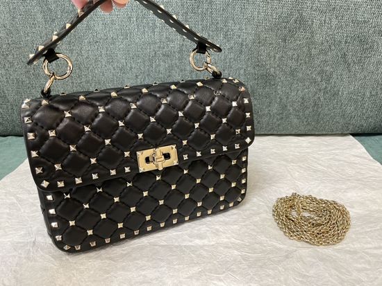 Valentino Classic Studded Lambskin Handbag 0123