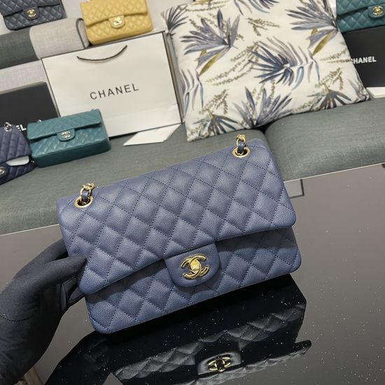 Chanel CF Classic Caviar Leather Handbag 1112