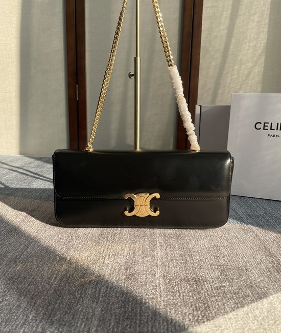 Celine Chain Shoulder Bag Vintage Style 197413