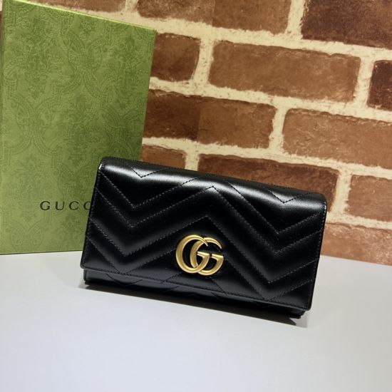 Gucci Smooth Leather Long Wallet 443436