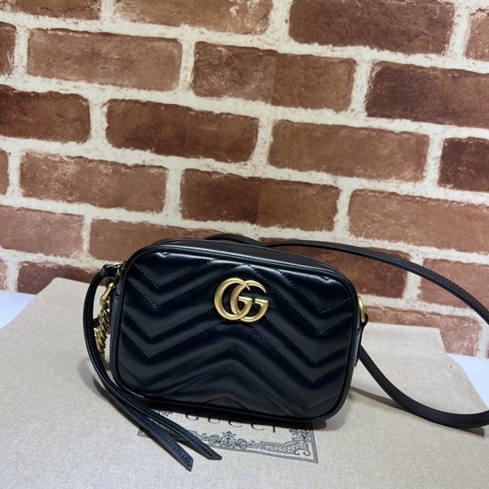 Gucci Leather Crossbody Satchel 448065