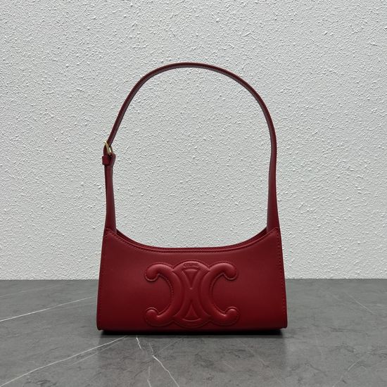 Celine Shoulder Bag Sophisticated Look 198153 Red