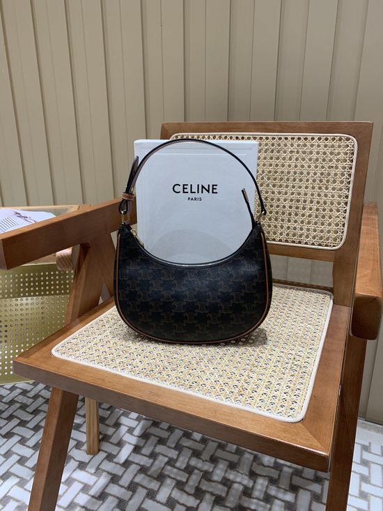 Celine AVA Brown Monogram Shoulder Bag 193952