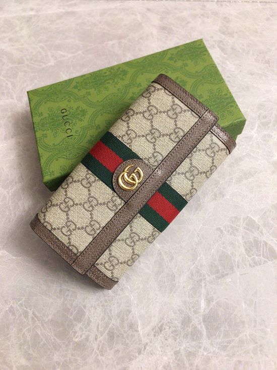 Gucci Ophidia GG Supreme Long Wallet 523153