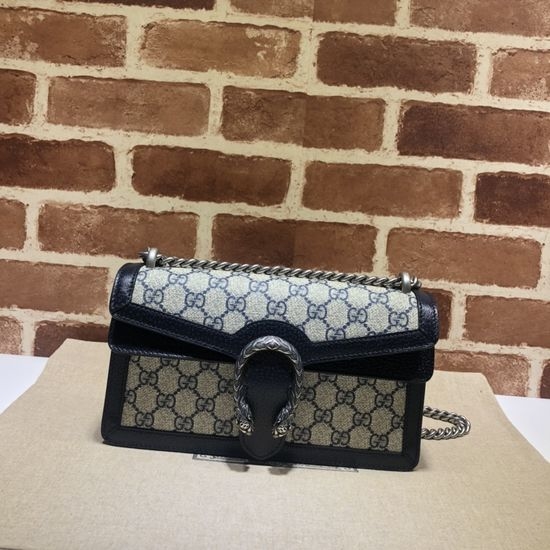 Gucci Dionysus Bag Blue Leather Trim 499623