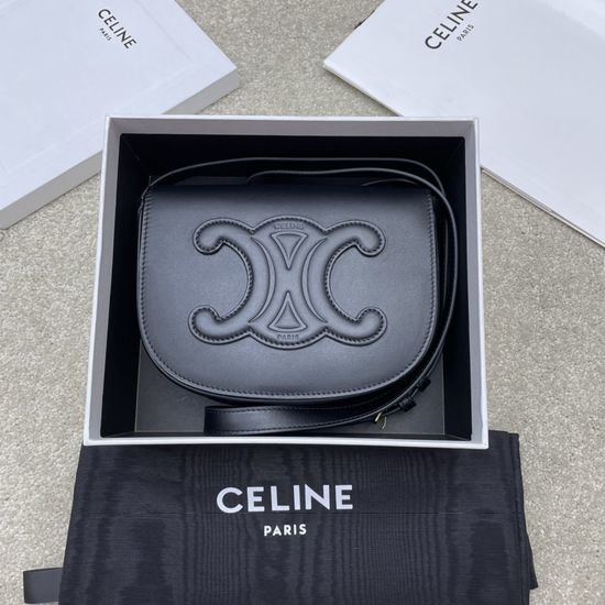 Celine FOLCO Saddle Bag CUIR TRIOMPHE 198263
