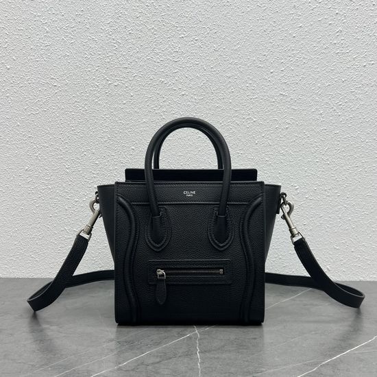 Celine Luggage Nano Black Crossbody Bag 189243