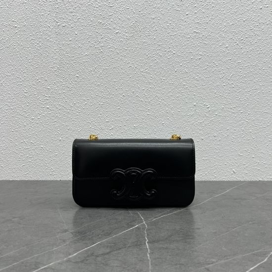 Celine Triomphe Leather Buckle Chain Shoulder Bag 199243