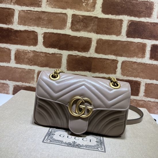 Gucci Classic Upgraded Leather Milk Tea Tote 446744