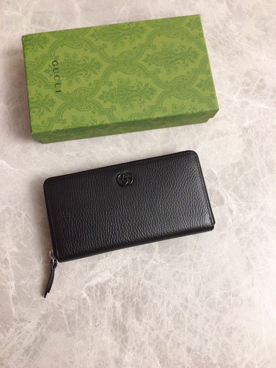 Gucci GG Marmont Leather Zip-around Wallet 456117