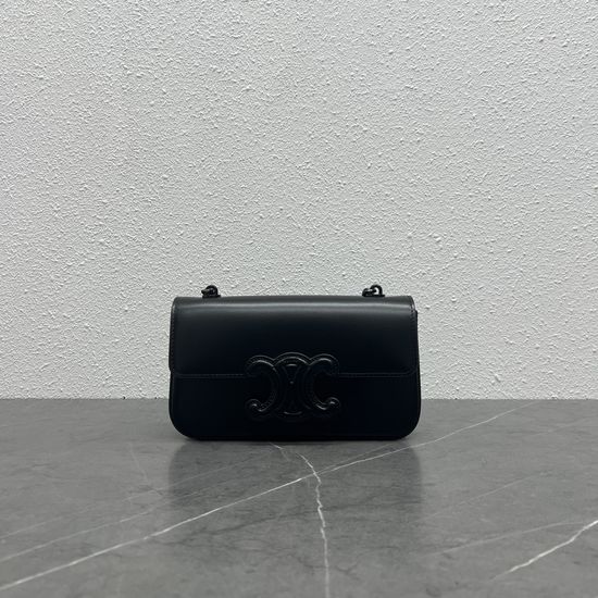 Celine Leather Buckle Chain Shoulder Bag 199243