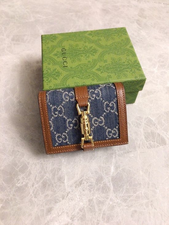 Gucci Jackie1961 Denim Card Holder 645536