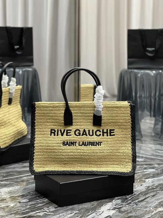 Yves Saint Laurent Rive Gauche Woven Tote Bag 509415