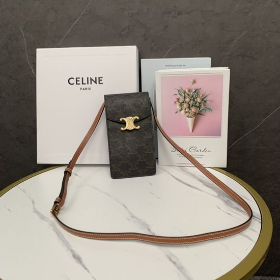Celine Triomphe Classic Monogram Phone Bag 10J092