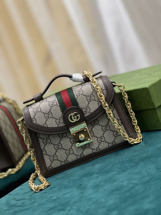 Gucci Ophidia Mini Shoulder Bag Supreme Canvas 696180