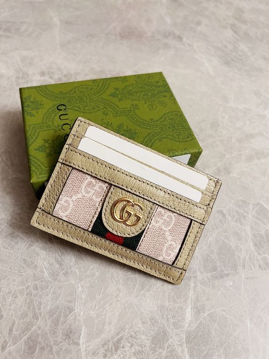 Gucci Ophidia Webbing Detail PVC Card Holder 523159
