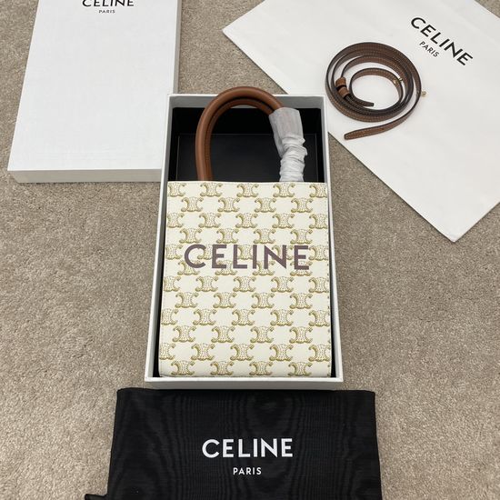 Celine CABAS Mini Printed Vertical Handbag 194372