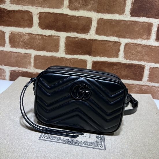 Gucci Black Leather Crossbody Bag 634936