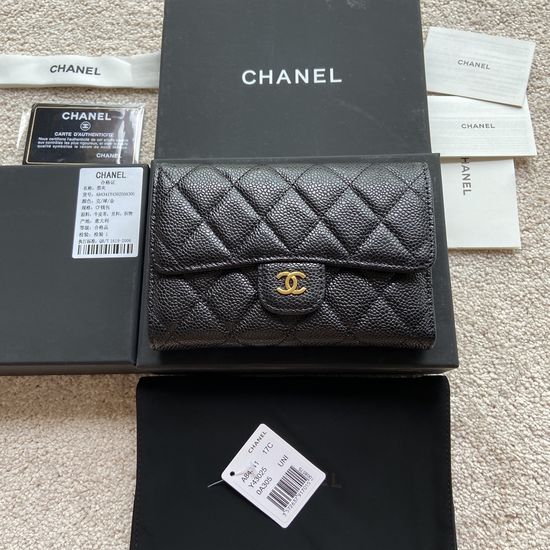 Chanel Wallet Grained Calfskin A84341
