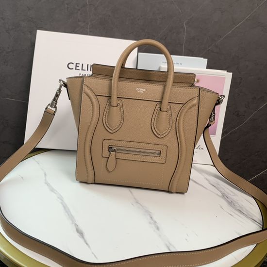 Celine Nano Smile Bag in Smoky Gray 189243