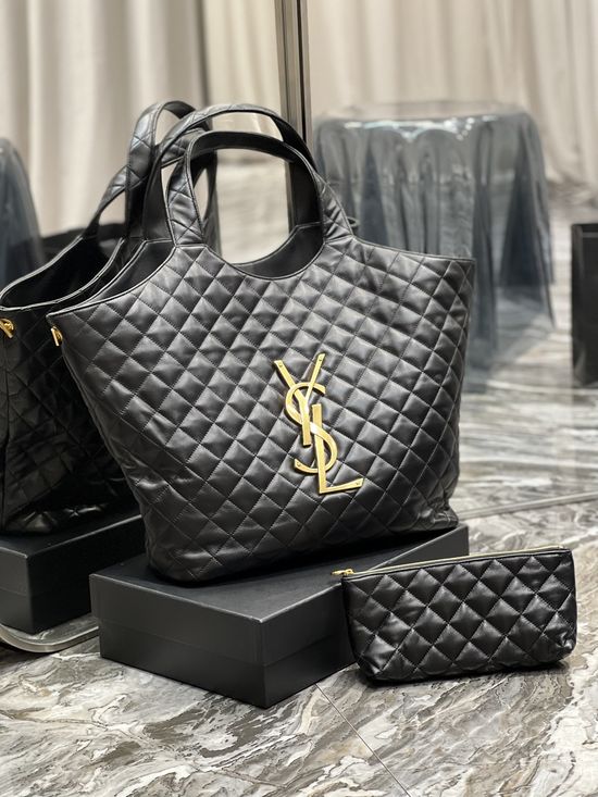 Yves Saint Laurent Icare Large Capacity Lambskin Handbag 698651