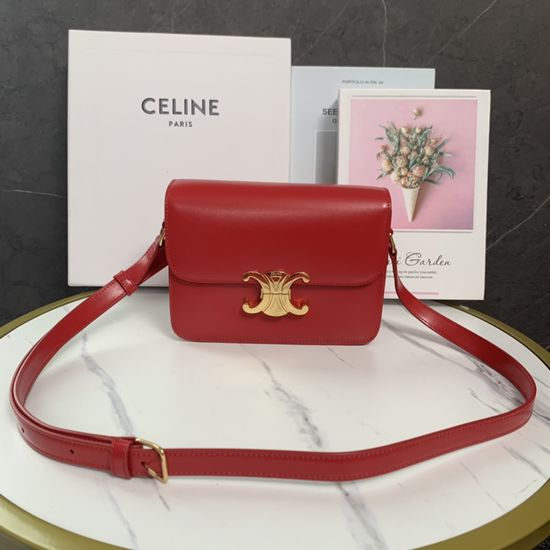 Celine Triomphe Classic Leather Shoulder Bag 188423