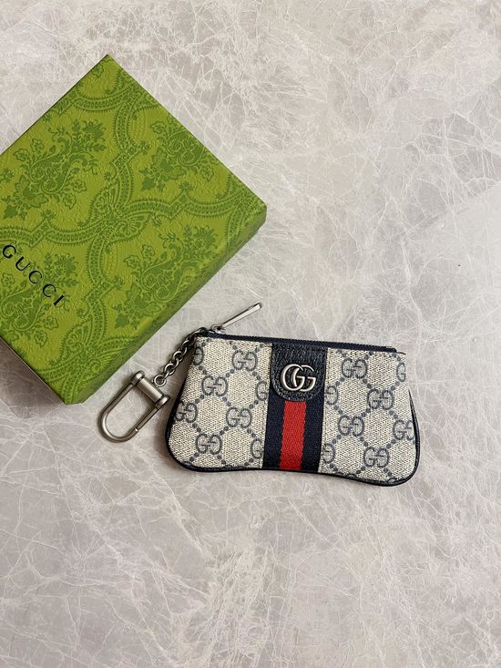Gucci GG Mini Coin Purse Blue 671722