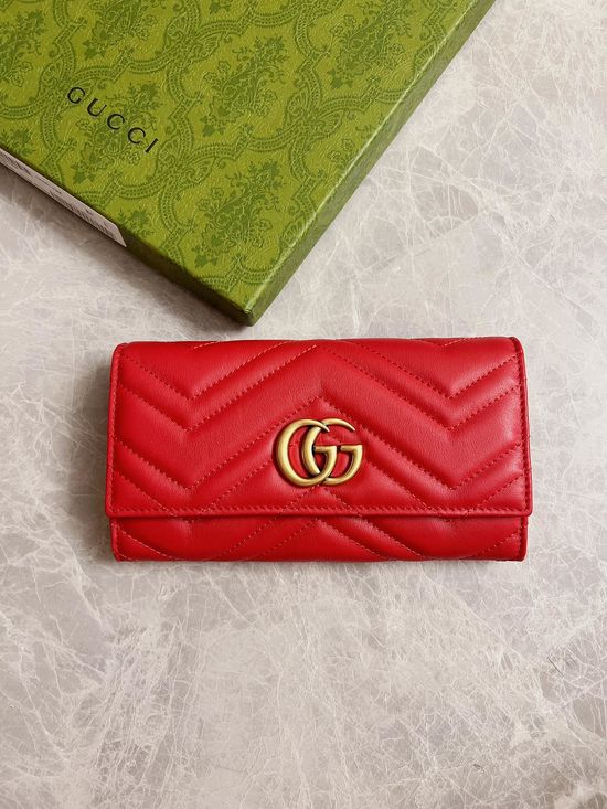 Gucci GG Marmont Quilted Leather Long Wallet 443436