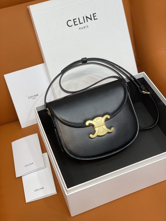 Celine TEEN BESACE TRIOMPHE Glossy Leather Bag 110413