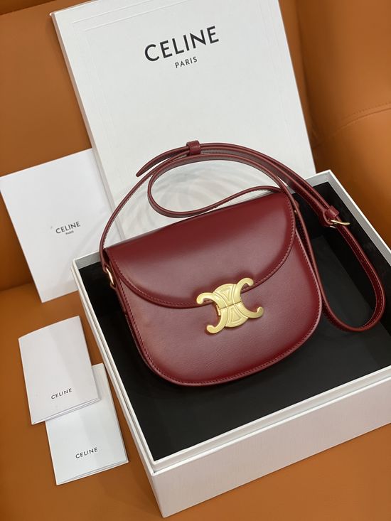 Celine Triomphe Besace Leather Bag 110413