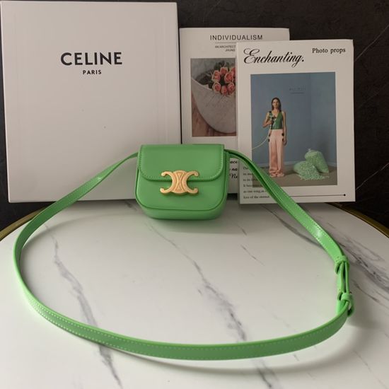 Celine Mini Adjustable Strap Crossbody Bag 101512 Green