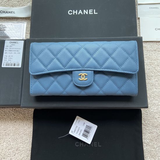 Chanel Wallet Grained Calfskin A80758