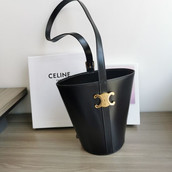 Celine DansParis Handbag Leather 199913