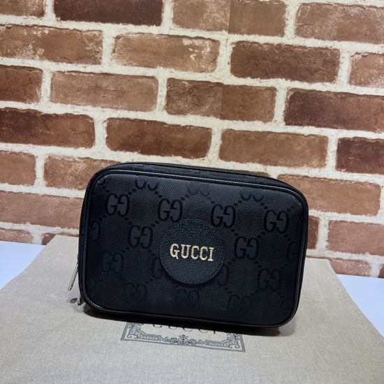 Gucci Large Bag Black Fabric Black Leather 701092