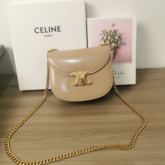 Celine TEEN BESACE TRIOMPHE Leather Bag 110973#