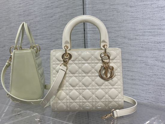 Christian Dior Lady Lambskin Quilted Flap Bag 6605