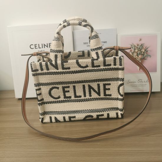 Celine BAIE DES ANGES Fabric Shoulder Bag 199162