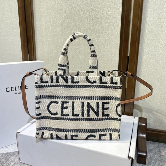Celine CABAS THAIS Triomphe Fabric Tote 199162