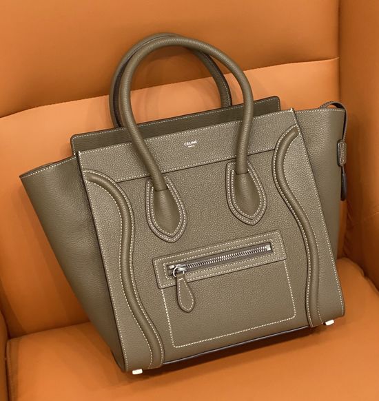 Celine Luggage Micro Medium Leather Tote Bag CL167793