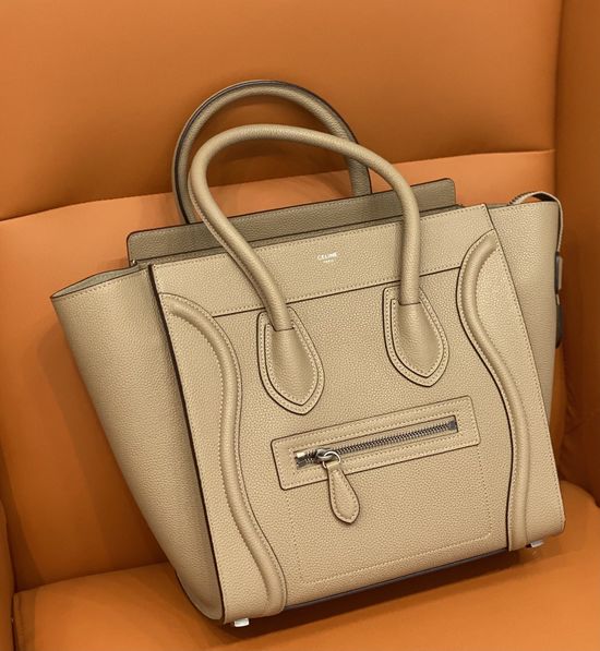 Celine Luggage Micro Medium Leather Tote Bag CL167793