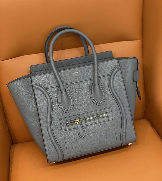 Celine Luggage Micro Medium Leather Tote Bag CL167793