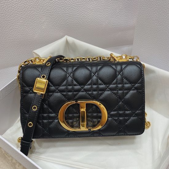 Christian Dior Caro Quilted Leather Chain Bag 3360