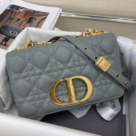 Christian Dior Caro Quilted Leather Chain Bag 6862