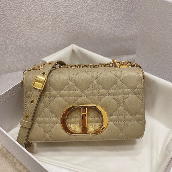 Christian Dior Caro Quilted Leather Chain Bag 6863