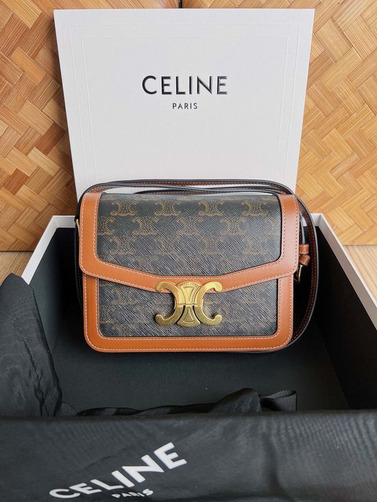 Celine Triomphe Canvas Handbag 188423