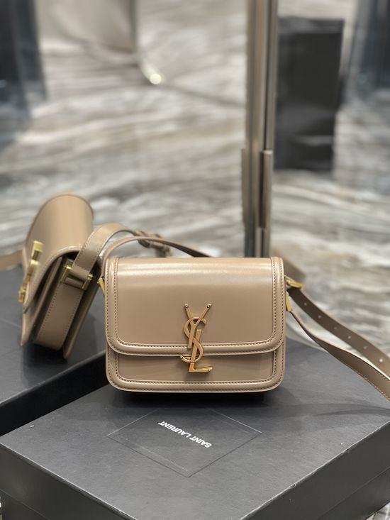 Yves Saint Laurent Solferino Box Leather Crossbody Bag 6756