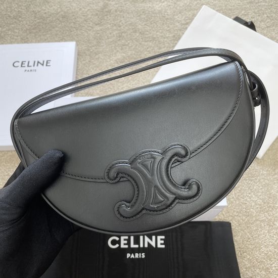 Celine Besace Triomphe Leather Hobo Bag 111233