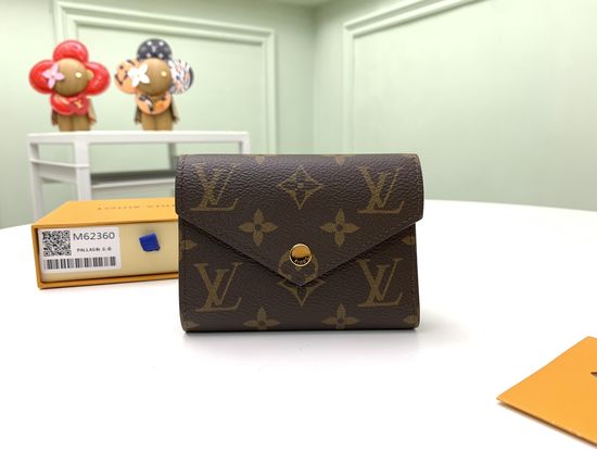 Louis Vuitton Victorine Compact Wallet Pink Hardware M62360